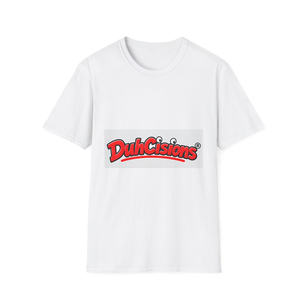 DuhCisions Logo T-Shirt — Retro Red Graphic Tee