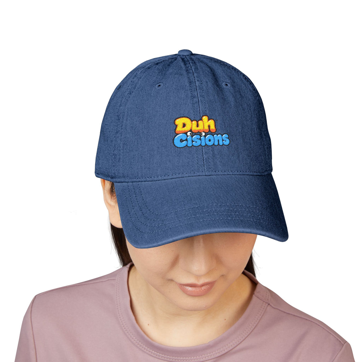 DuhCisions Embroidered Denim Hat