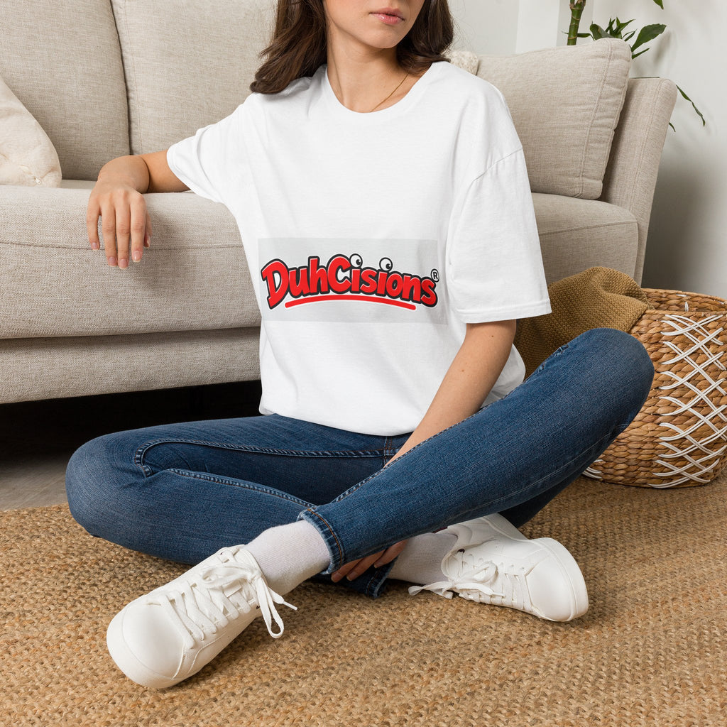 DuhCisions Logo T-Shirt — Retro Red Graphic Tee